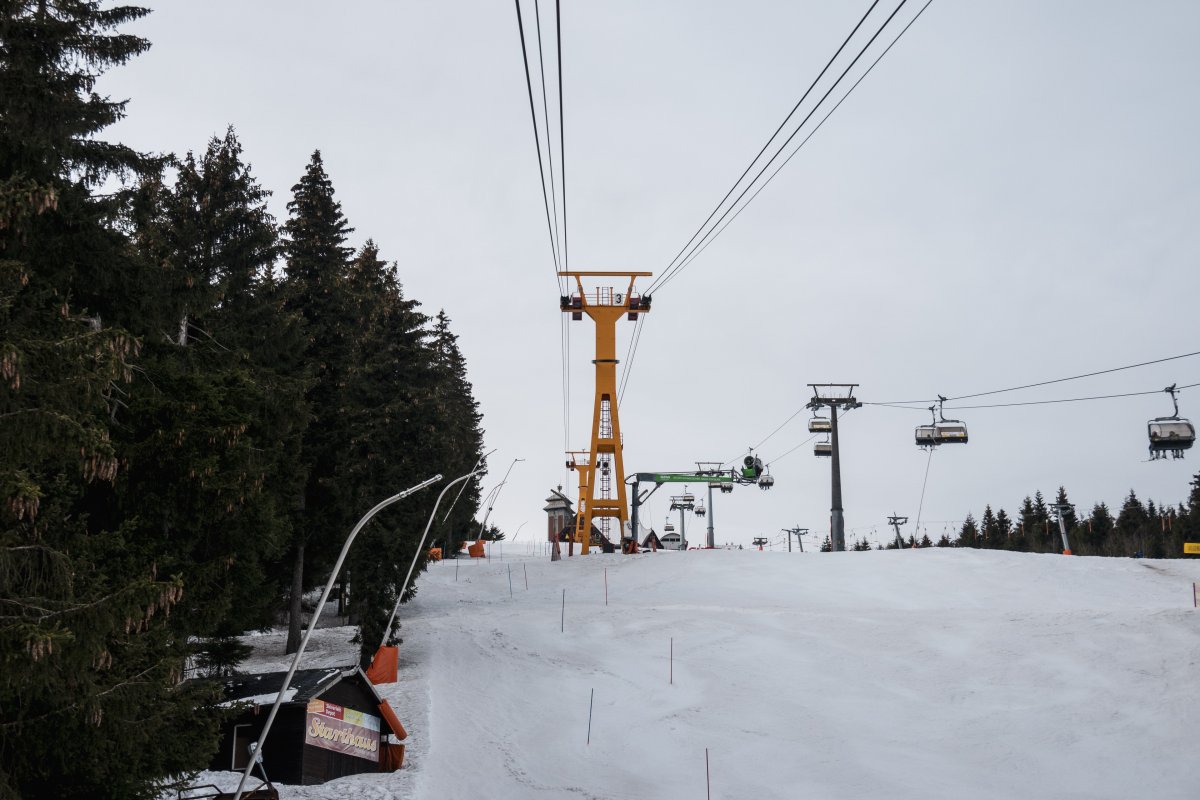 Luftseilbahn Oberwiesenthal-Fichtelberg, Januar 2024