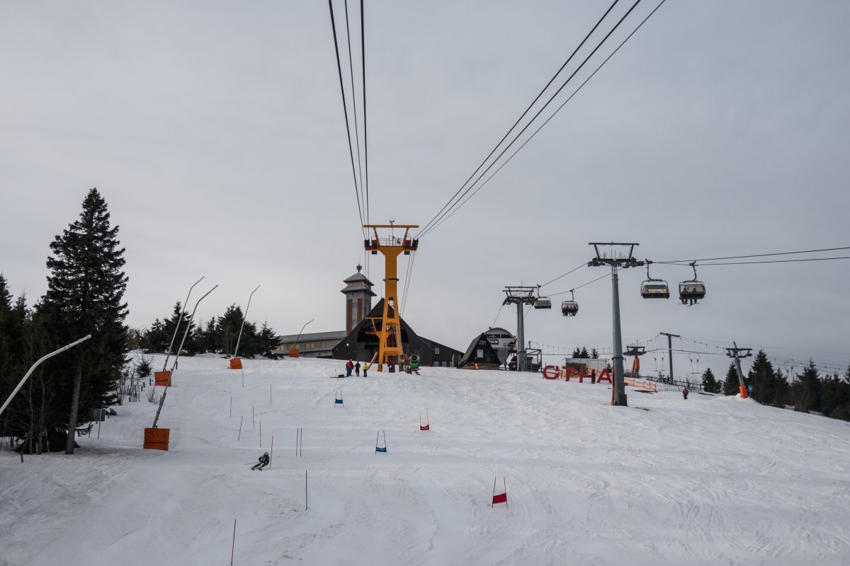 Luftseilbahn Oberwiesenthal-Fichtelberg, Januar 2024