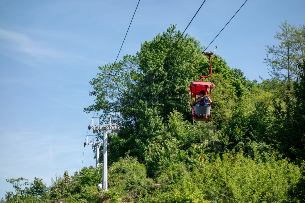 Kabinenbahn Deutsch-Französischer Garten, Mai 2017