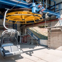 Bergstation der Sesselbahn Saarburg-Warsberg, August 2019