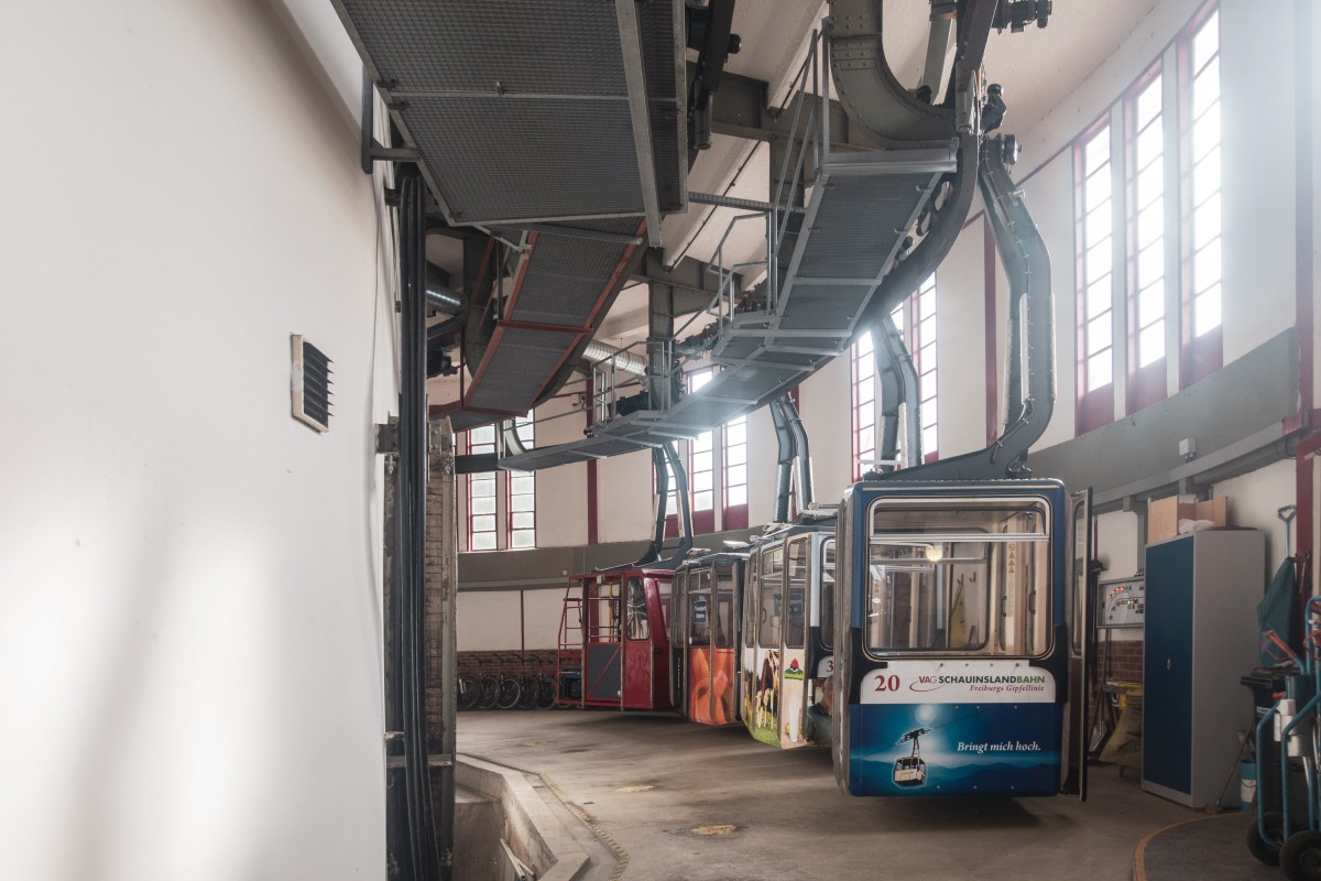 Bergstation der Kabinenbahn Horgen-Schauinsland, Oktober 2020