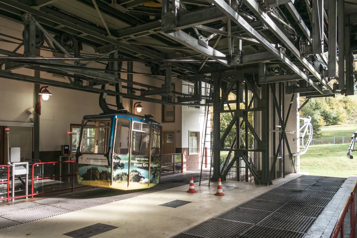 Talstation der Kabinenbahn Horgen-Schauinsland, Oktober 2020