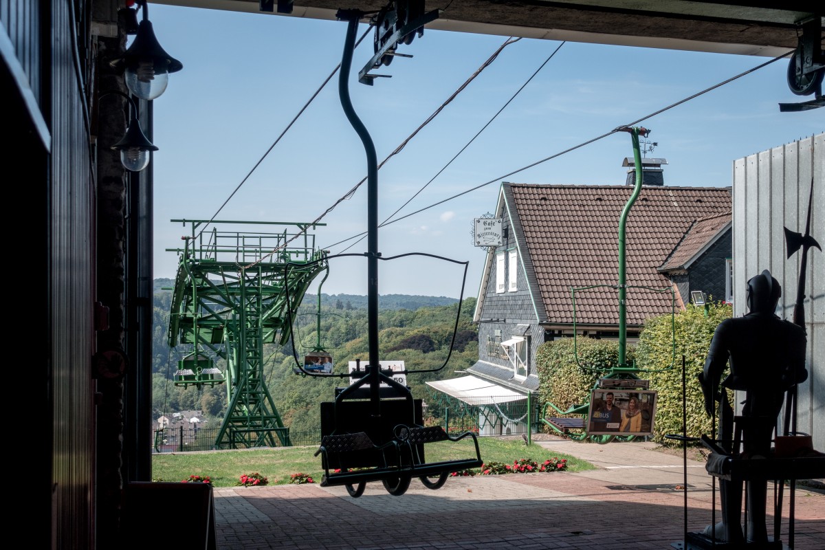 Bergstation der Sesselbahn Burg an der Wupper, August 2019