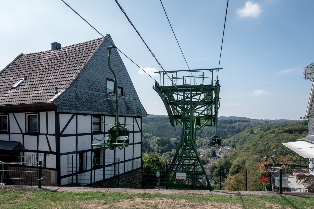 Sesselbahn Burg an der Wupper, August 2019