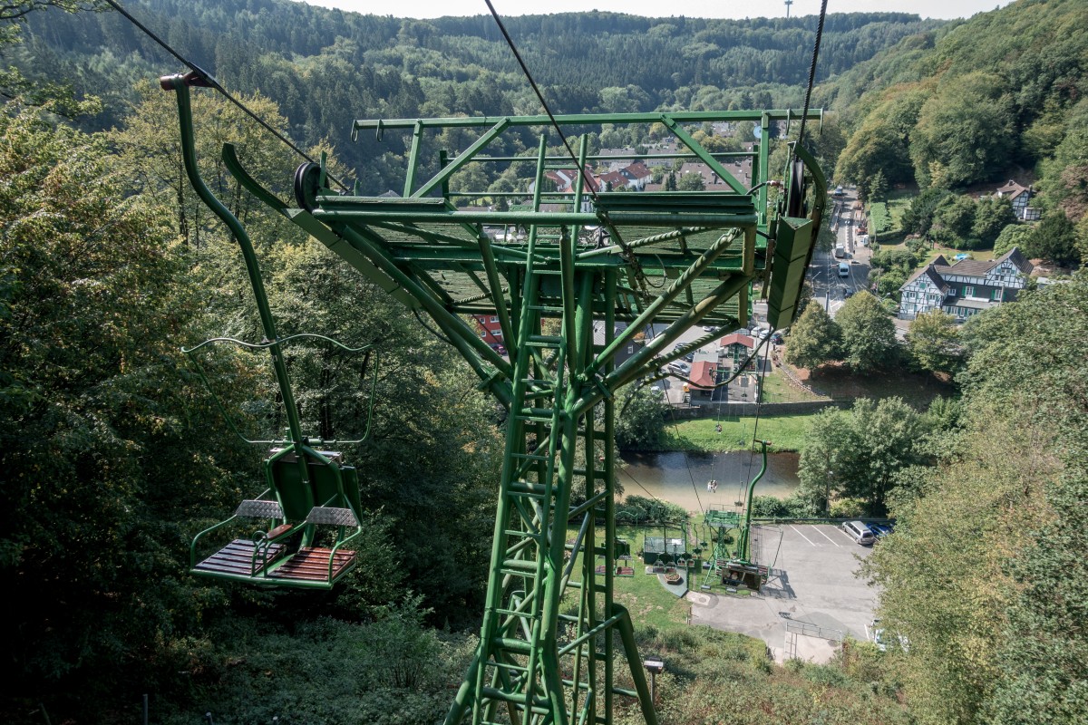 Sesselbahn Burg an der Wupper, August 2019