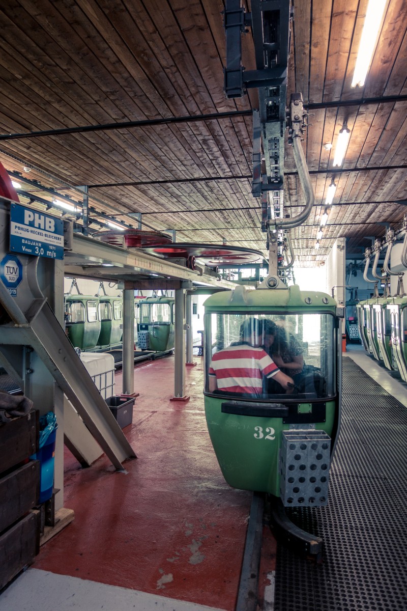 Talstation der Kabinenbahn Spitzingsee-Taubenstein, Juni 2019