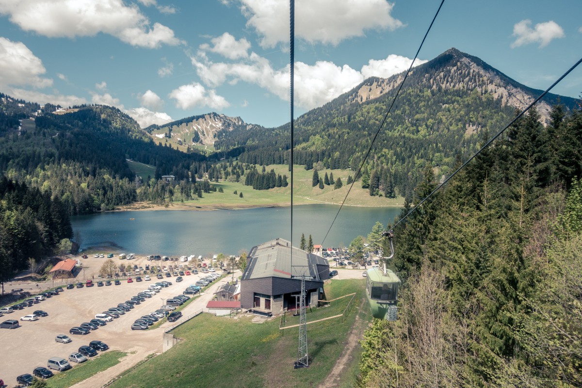 Kabinenbahn Spitzingsee-Taubenstein, Juni 2019
