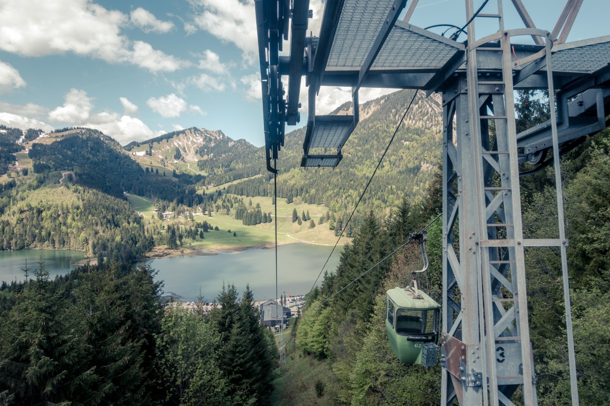 Kabinenbahn Spitzingsee-Taubenstein, Juni 2019