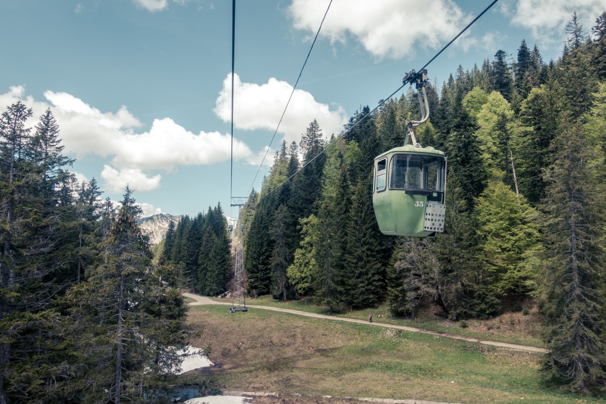 Kabinenbahn Spitzingsee-Taubenstein, Juni 2019
