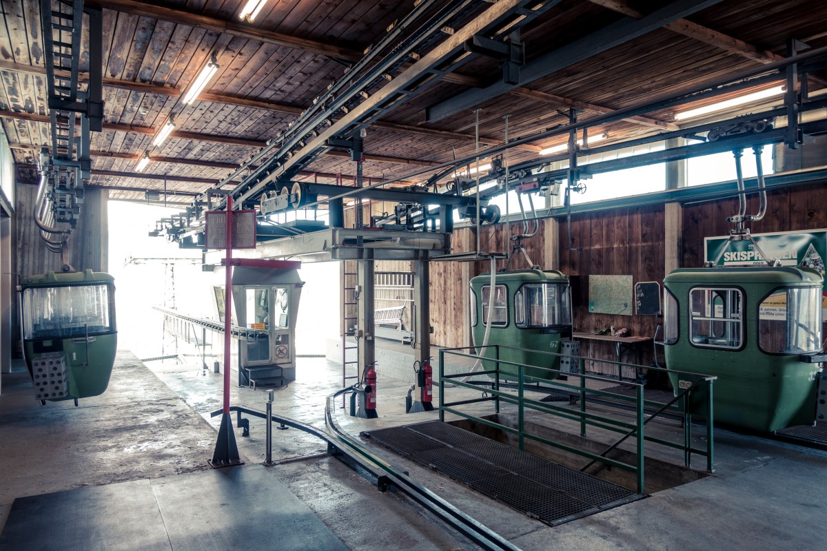 Bergstation der Kabinenbahn Spitzingsee-Taubenstein, Juni 2019