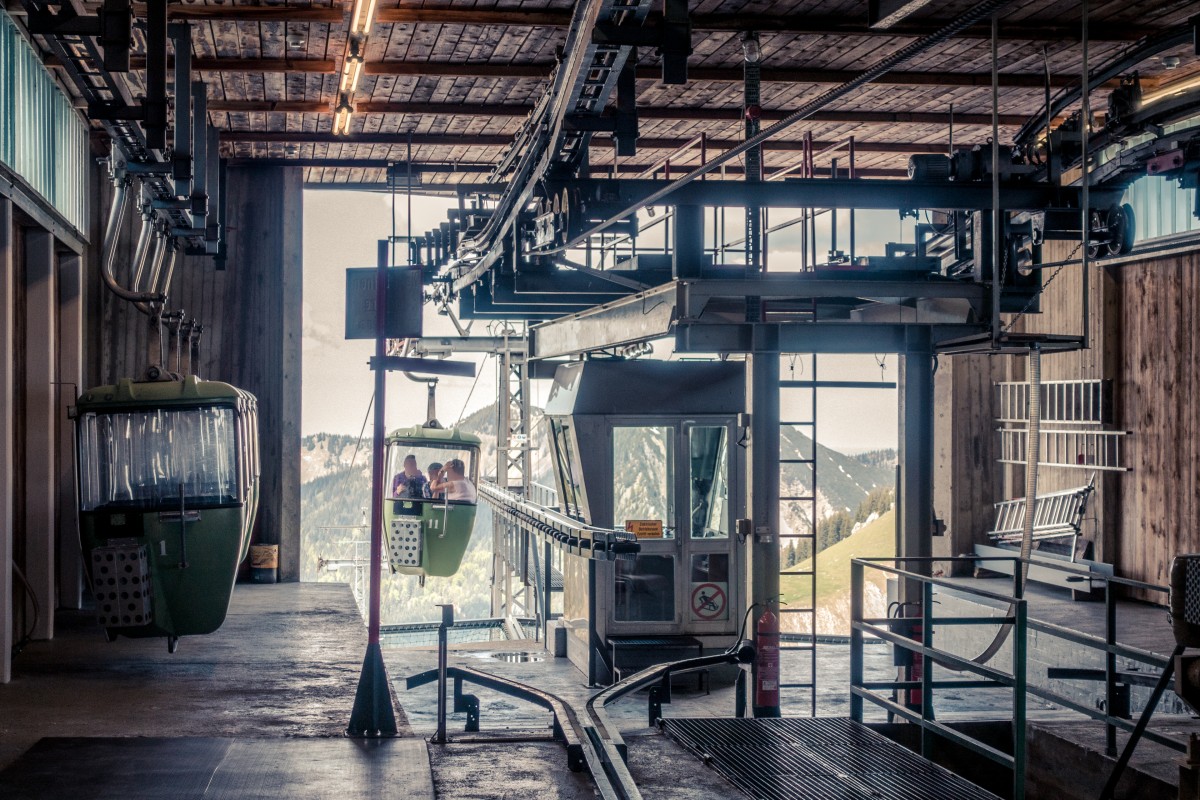 Bergstation der Kabinenbahn Spitzingsee-Taubenstein, Juni 2019