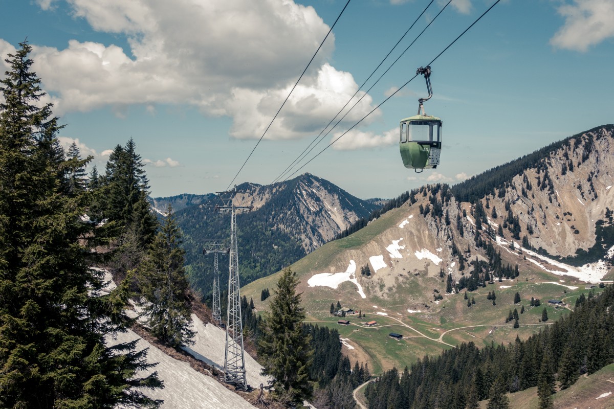 Bergstation der Kabinenbahn Spitzingsee-Taubenstein, Juni 2019