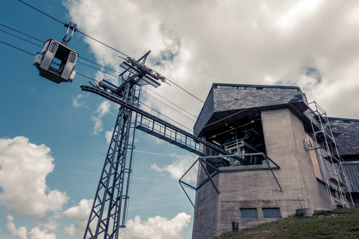 Bergstation der Kabinenbahn Spitzingsee-Taubenstein, Juni 2019