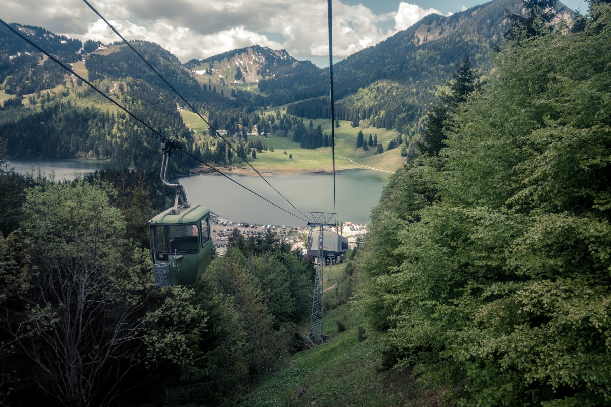 Kabinenbahn Spitzingsee-Taubenstein, Juni 2019