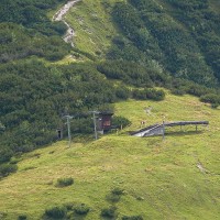 Schlepplift im Skigebiet Jenner, August 2007