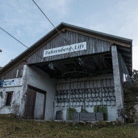 Bergstation des Schlepplifts Fahrenberg, Oktober 2022