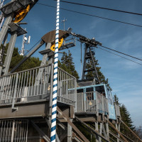 Bergstation der Luftseilbahn Walchensee-Herzogstand, Oktober 2022
