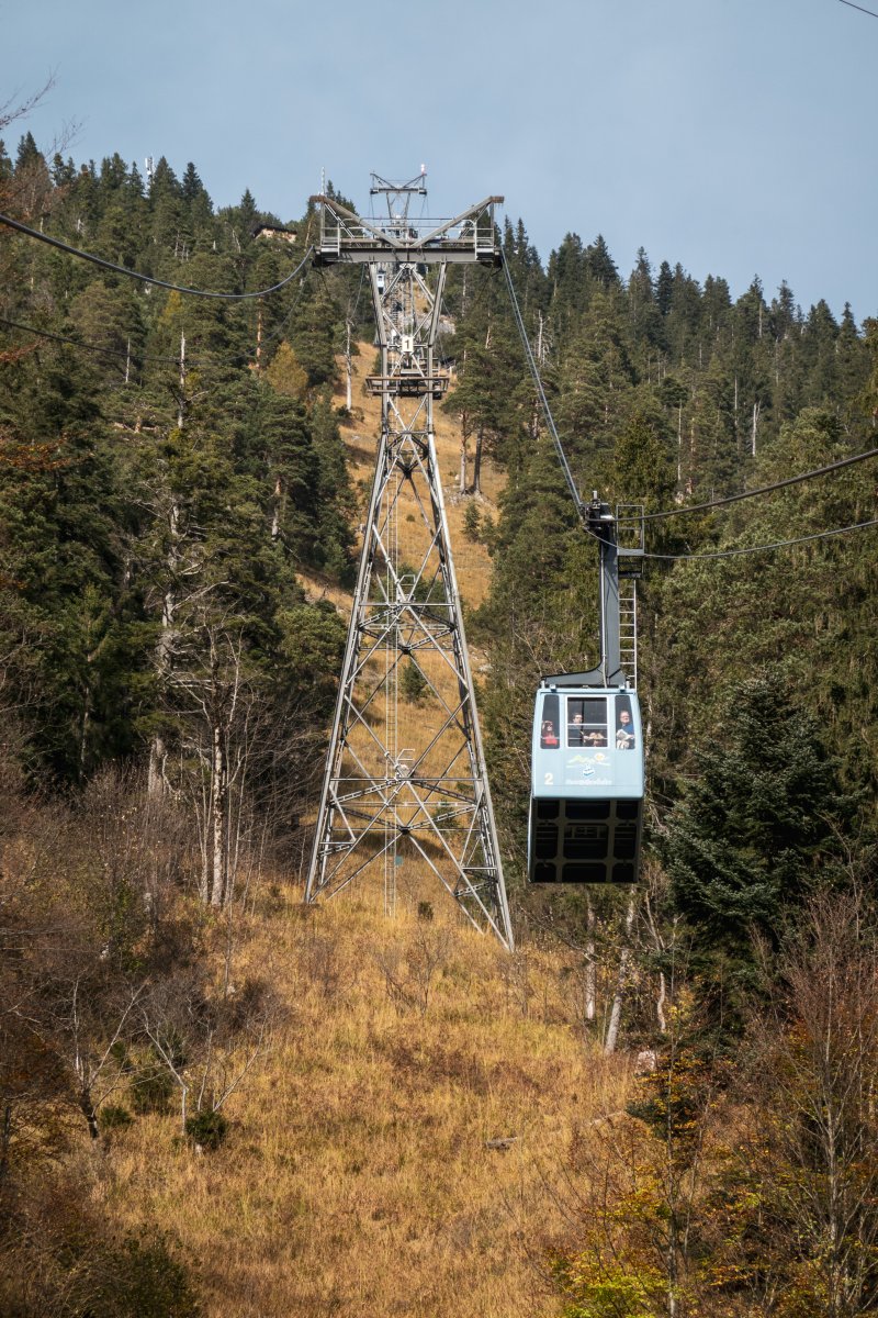 Luftseilbahn Walchensee-Herzogstand, Oktober 2022