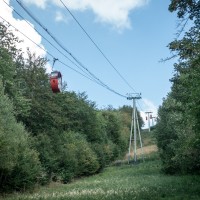 Kabinenbahn Seeblick-Schloss Waldeck, August 2019