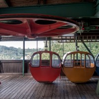 Bergstation der Kabinenbahn Seeblick-Schloss Waldeck, August 2019