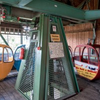 Bergstation der Kabinenbahn Seeblick-Schloss Waldeck, August 2019