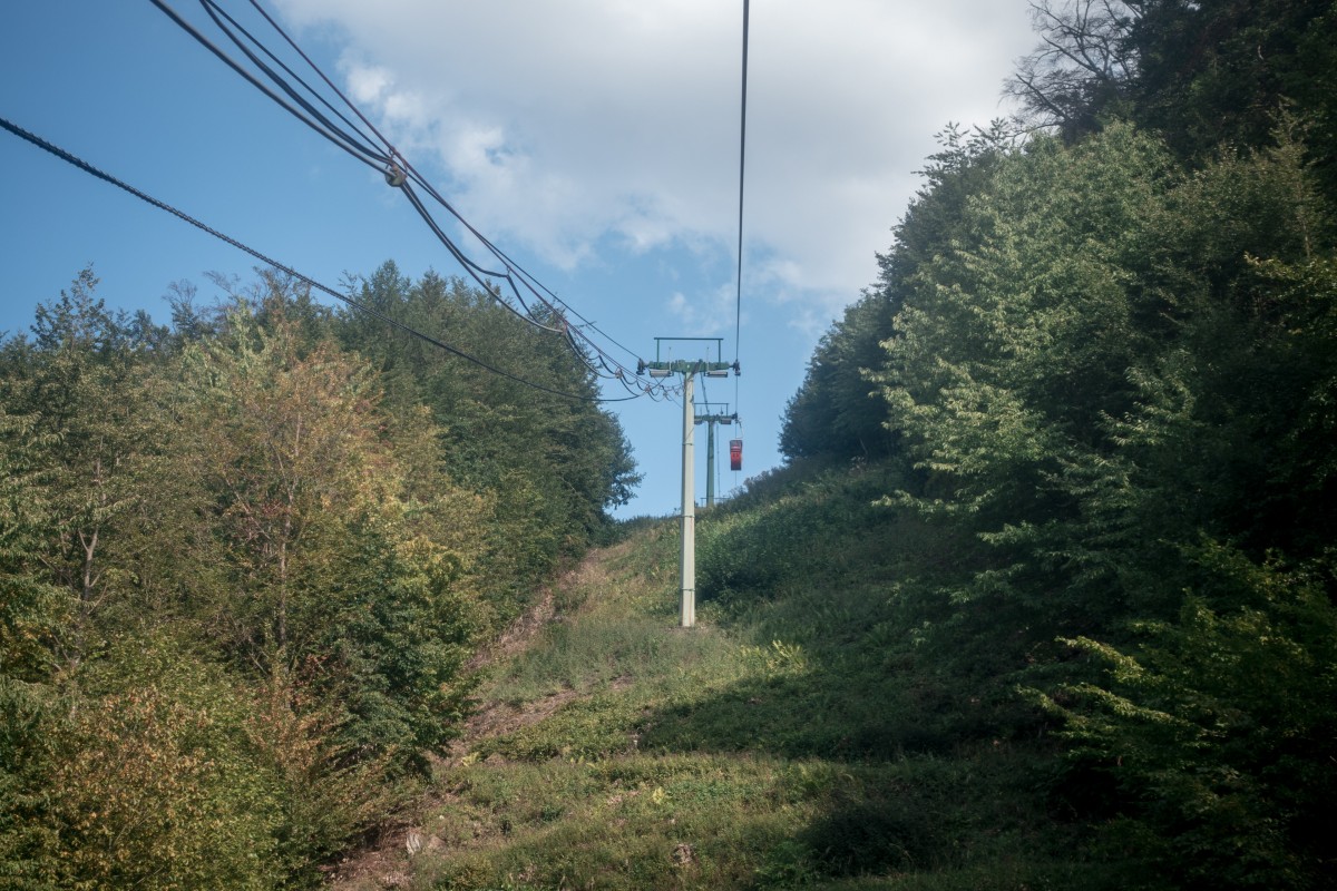 Kabinenbahn Seeblick-Schloss Waldeck, August 2019