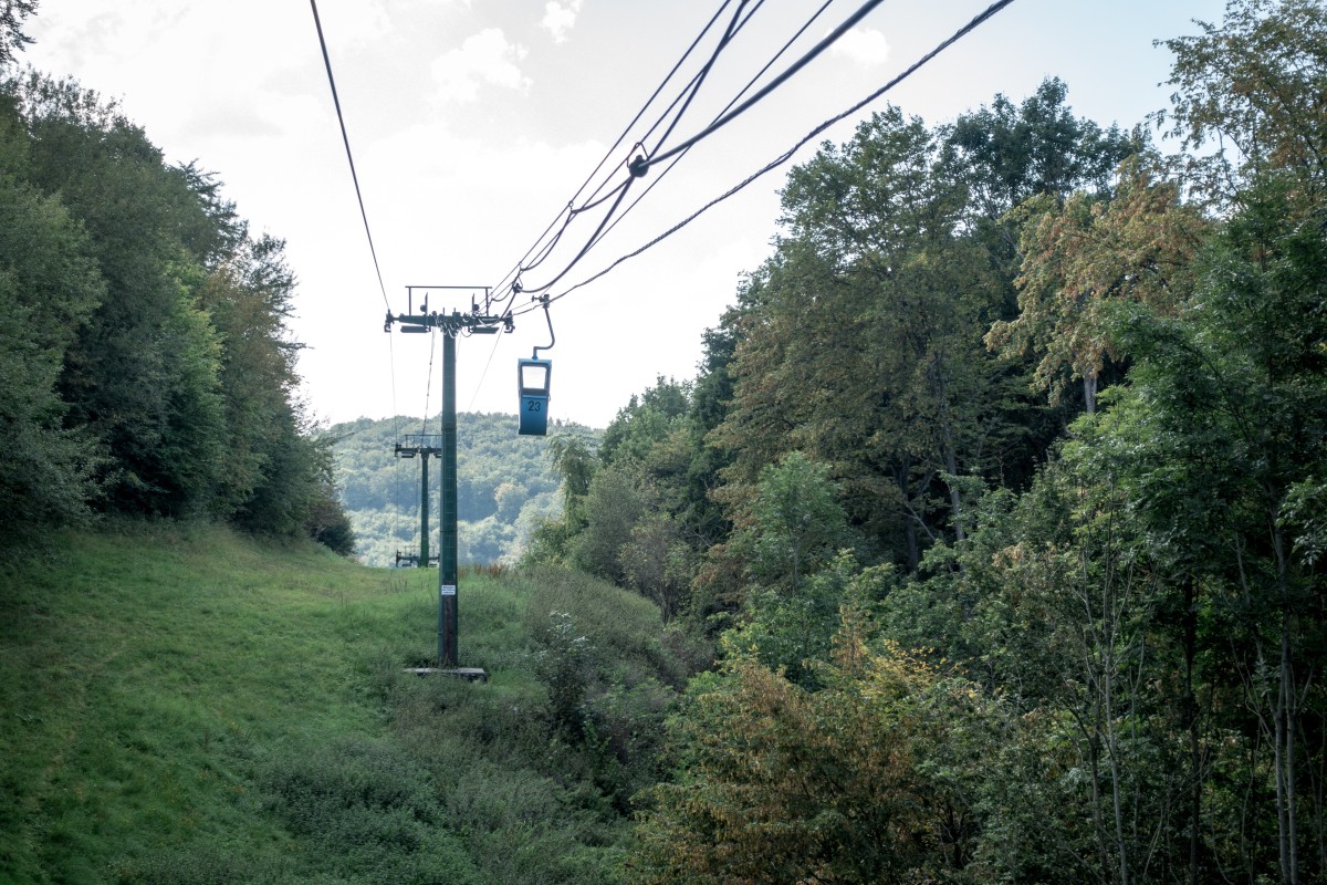Kabinenbahn Seeblick-Schloss Waldeck, August 2019