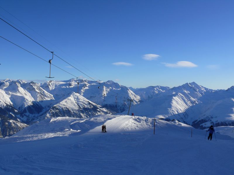 Letzte Sonnenstrahlen am Piz Ault, Dezember 2008