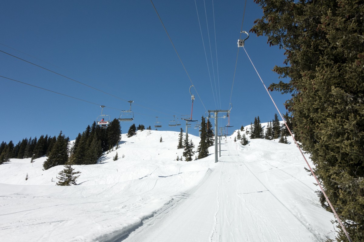 Schlepplift Caischavedra-Gendusas, April 2015