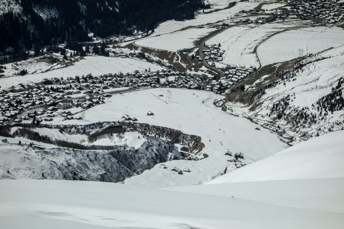 Sedrun und Skigelände Valtgeva