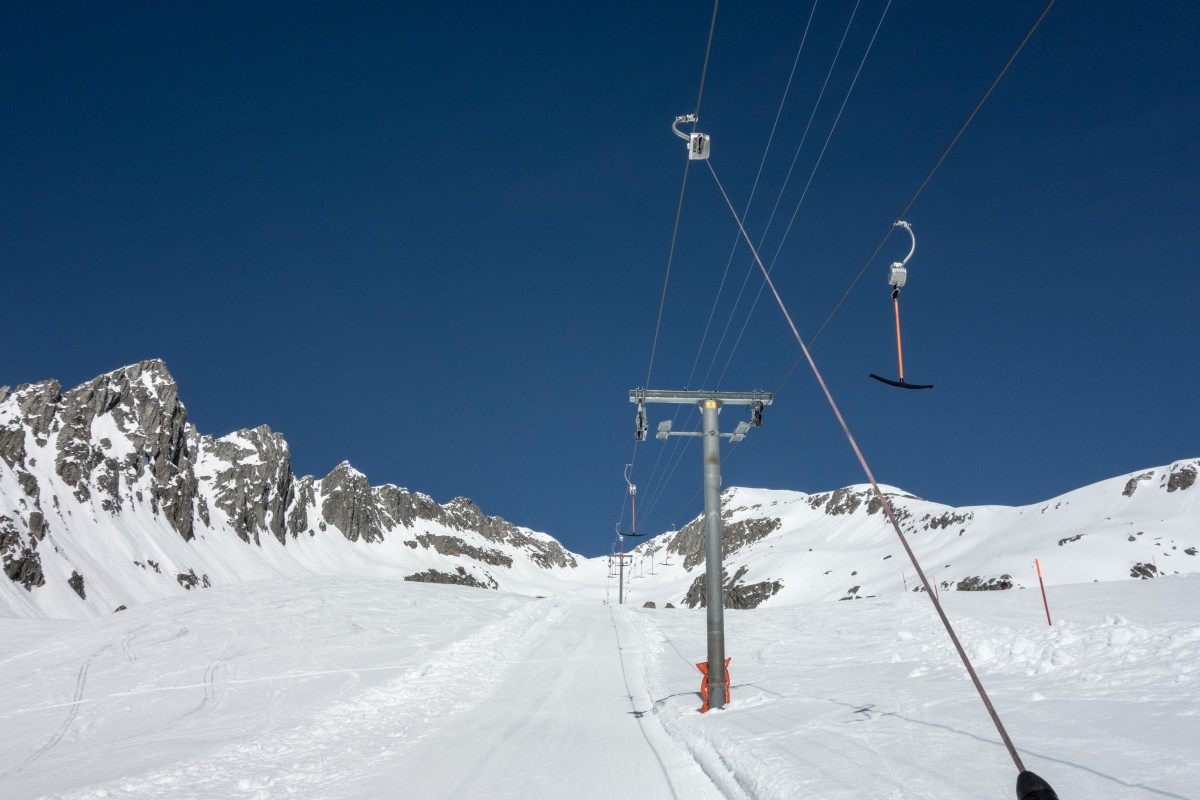 Schlepplift Gendusas-Dadens, April 2015