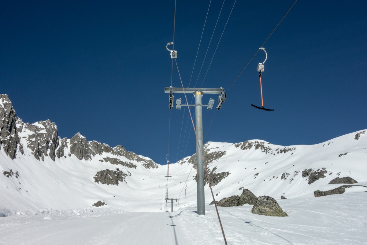 Schlepplift Gendusas-Dadens, April 2015