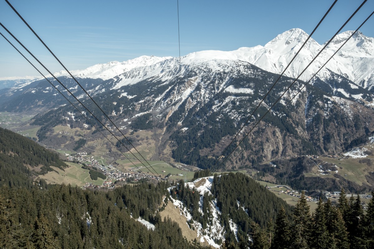 Luftseilbahn Disentis-Caischavedra, April 2015