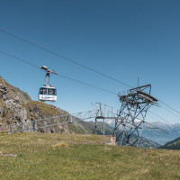 Luftseilbahn Le Chargeur-Lac des Dix, Juni 2022