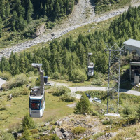 Luftseilbahn Le Chargeur-Lac des Dix, Juni 2022