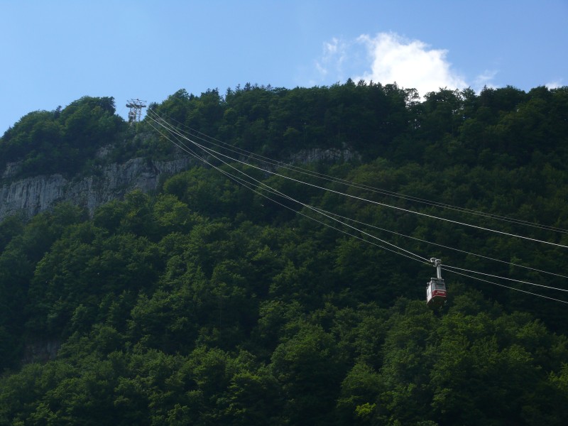 Luftseilbahn Wasserauen-Ebenalp im Sommer