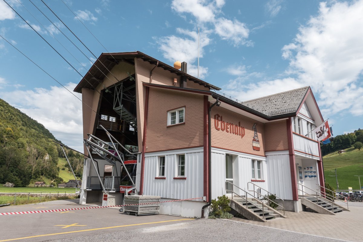 Talstation der Luftseilbahn in Wasserauen