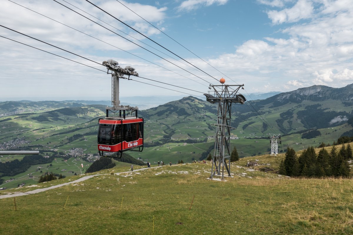 Seilbahn von Wasserauen zur Ebenalp