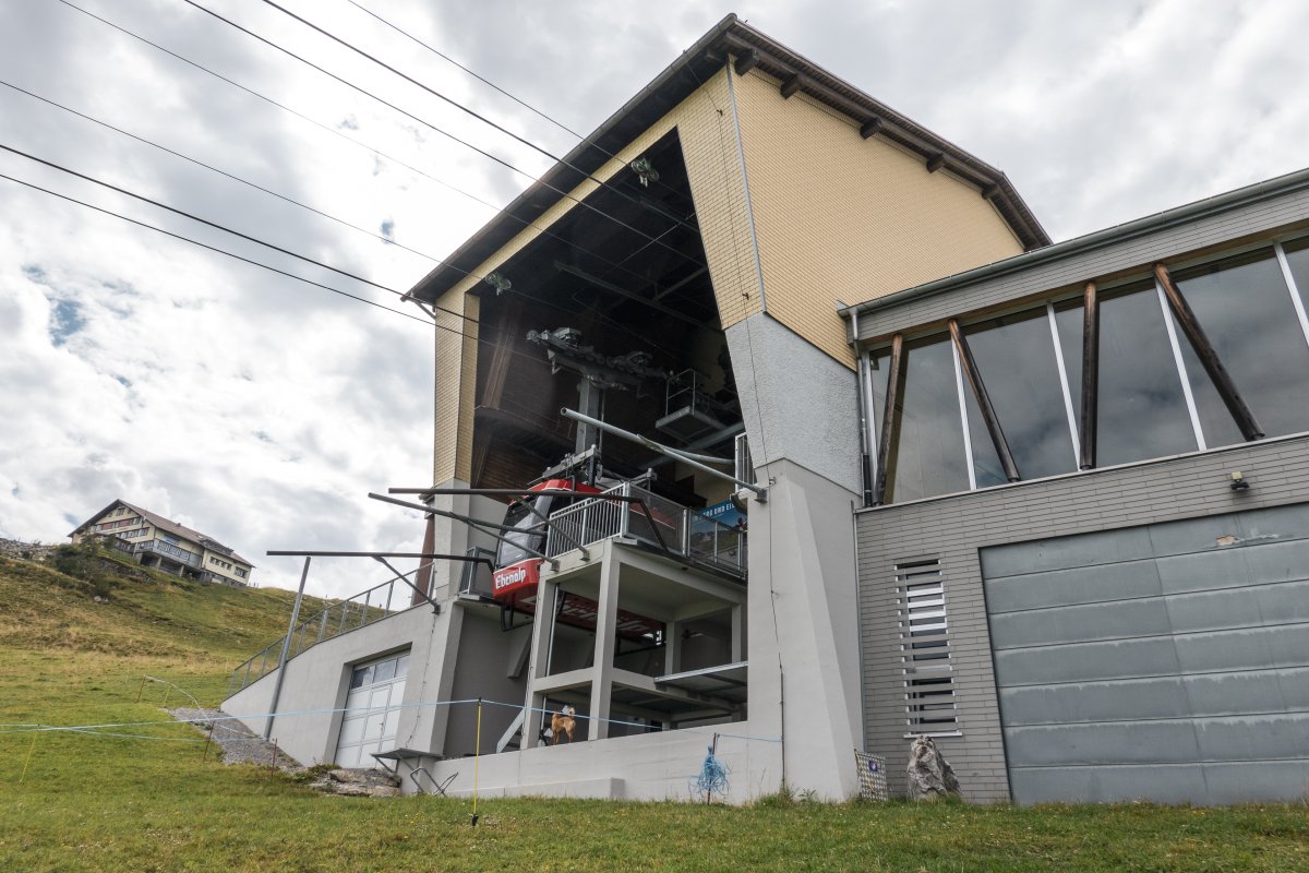 Bergstation der Luftseilbahn Wasserauen-Ebenalp, September 2022