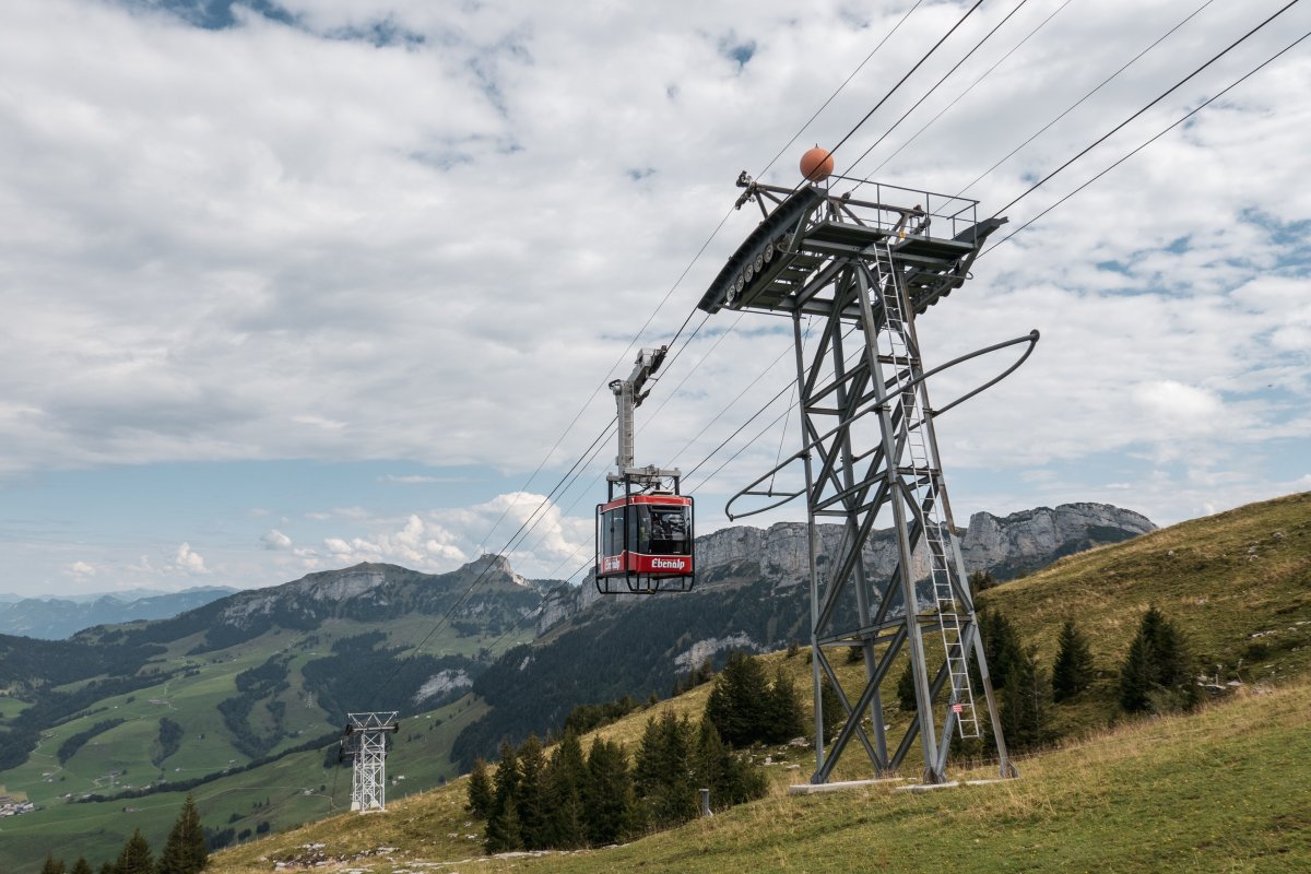 Seilbahn von Wasserauen zur Ebenalp