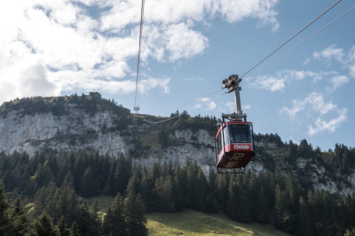 Seilbahn von Wasserauen zur Ebenalp