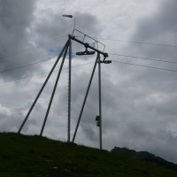 Portalstütze des Schlepplifts Gartenwald-Ebenalp, Juli 2008