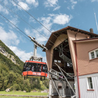 Talstation der Luftseilbahn Wasserauen-Ebenalp, September 2022
