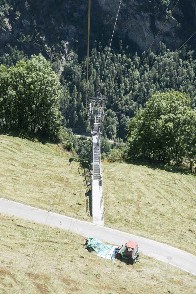 Luftseilbahn Kalpetran-Embd, Juni 2022