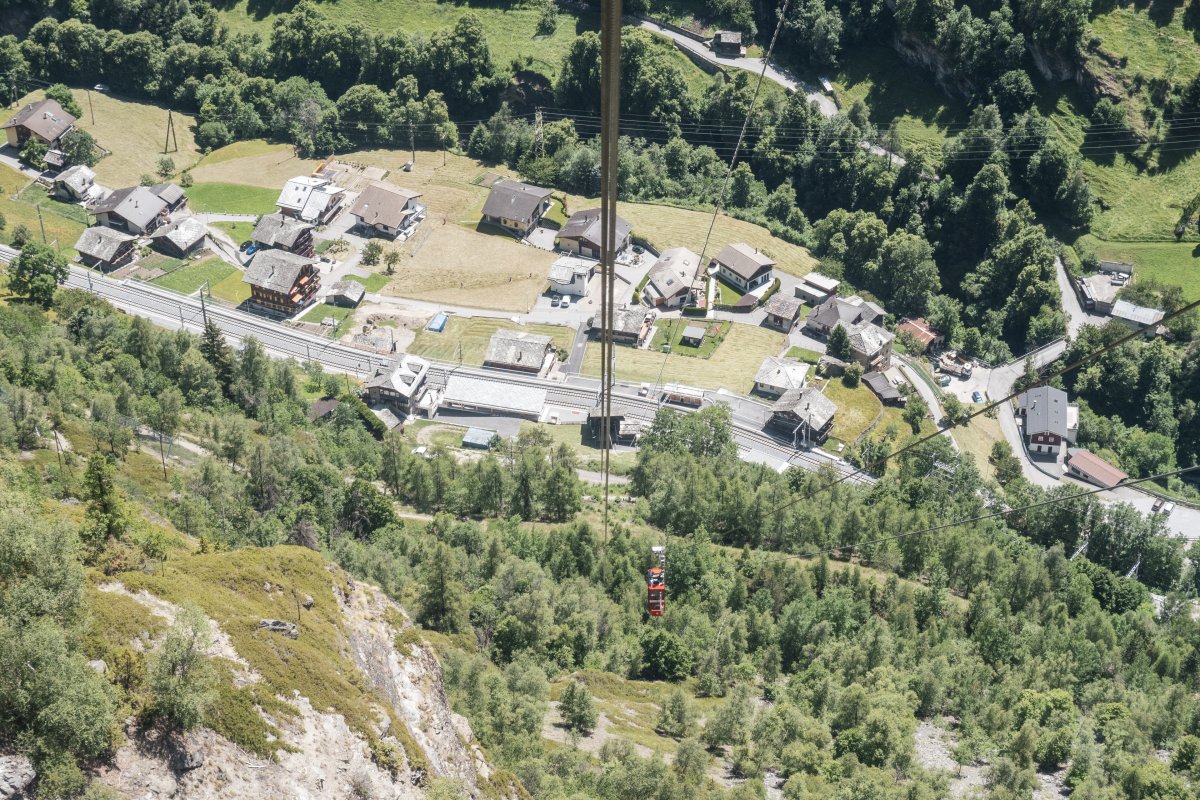 Luftseilbahn Kalpetran-Embd, Juni 2022