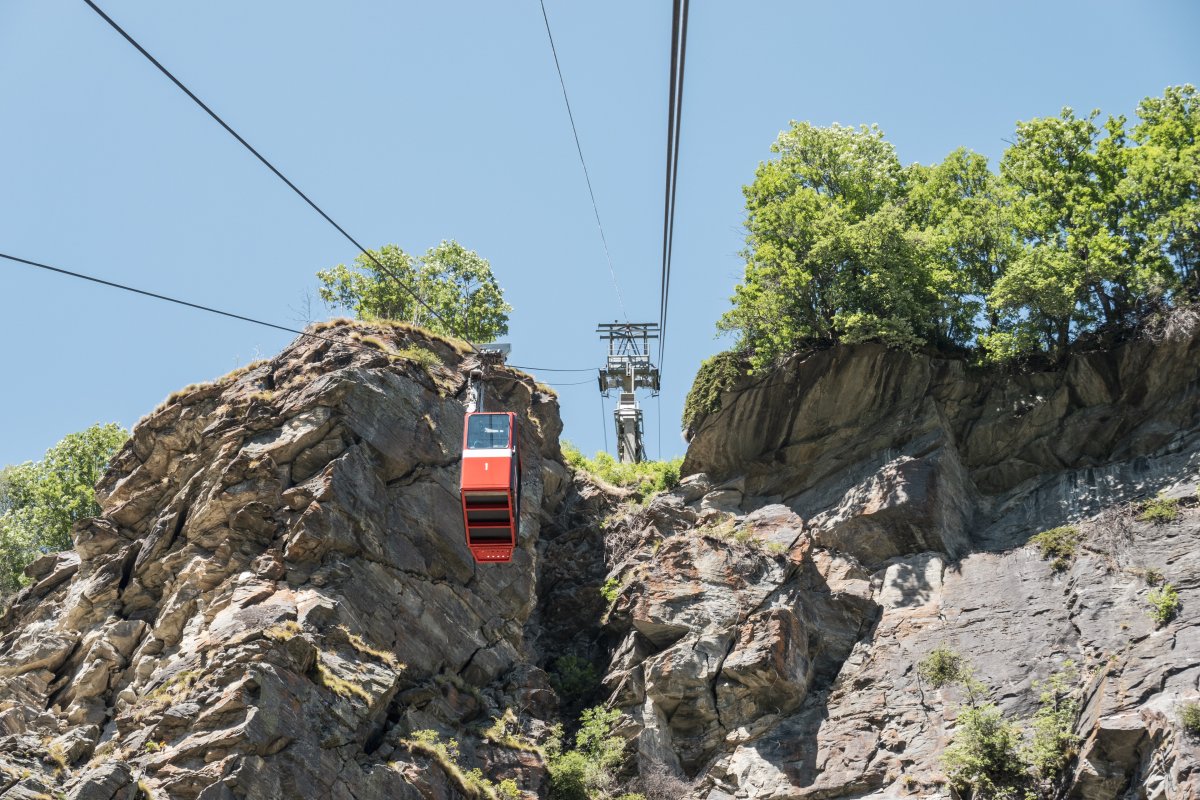 Luftseilbahn Kalpetran-Embd, Juni 2022