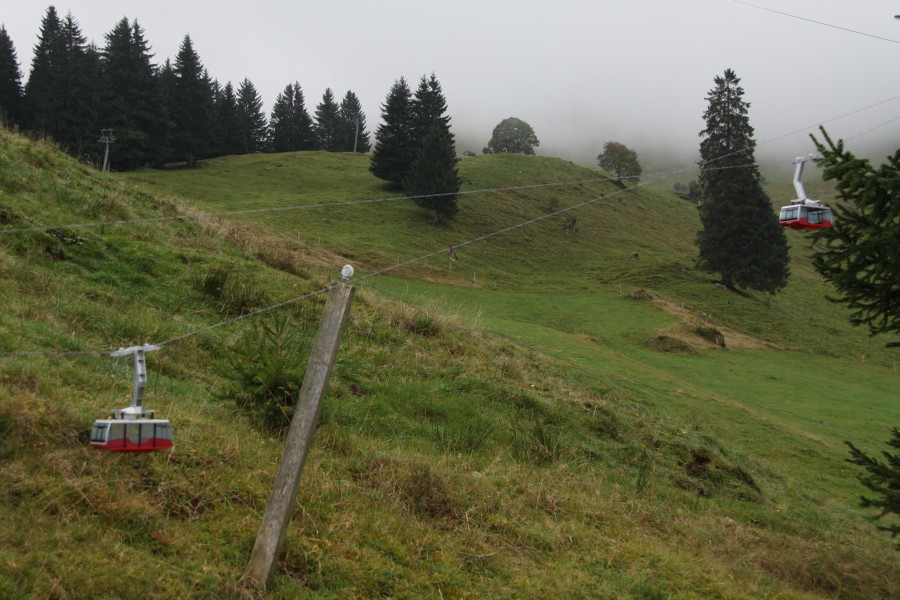 Schönes Modell der Titlisbahn auf der Gerschnialp, September 2012