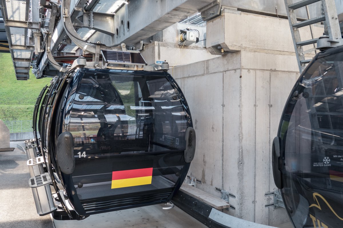 Talstation der Kabinenbahn Engelberg-Trübsee, Oktober 2022