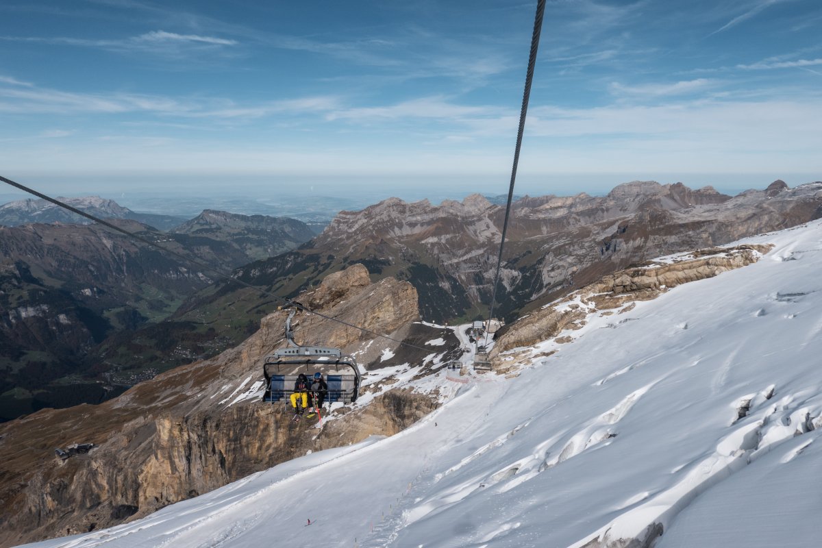 Sesselbahn Rotstöckli-Kleintitlis, Oktober 2022