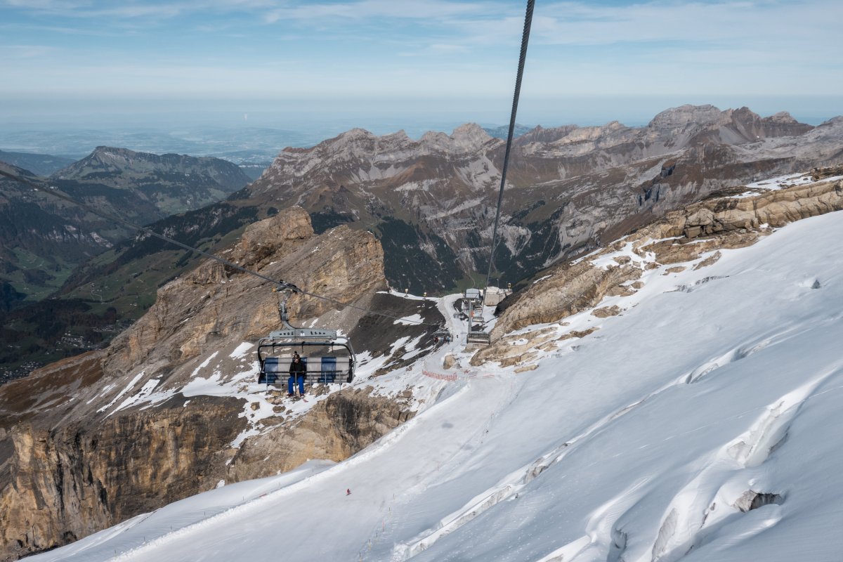 Sesselbahn Rotstöckli-Kleintitlis, Oktober 2022